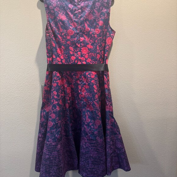 EShakti A-line Floral Cocktail Dress - Picture 2 of 4